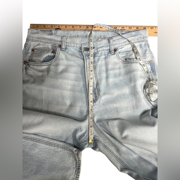 American Eagle Highest Rise Baggy Straight Crossover Waist Jeans Women’s 12 - Picture 4 of 6